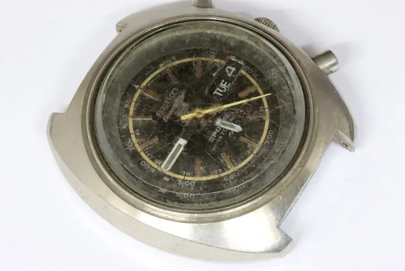 Seiko 7017-6020 defective chronograph restoration project - 162156 