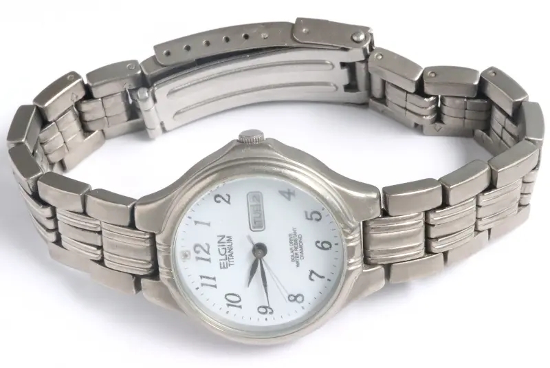 Elgin watch titanium best sale