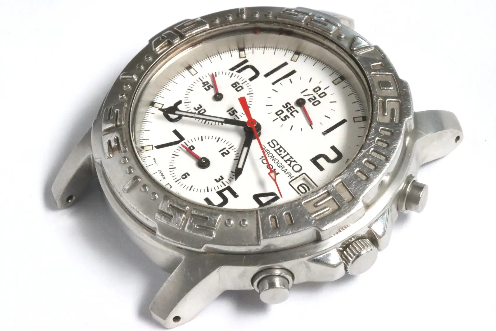 Seiko defective 7T92-0DR0 chronograph mens watch 