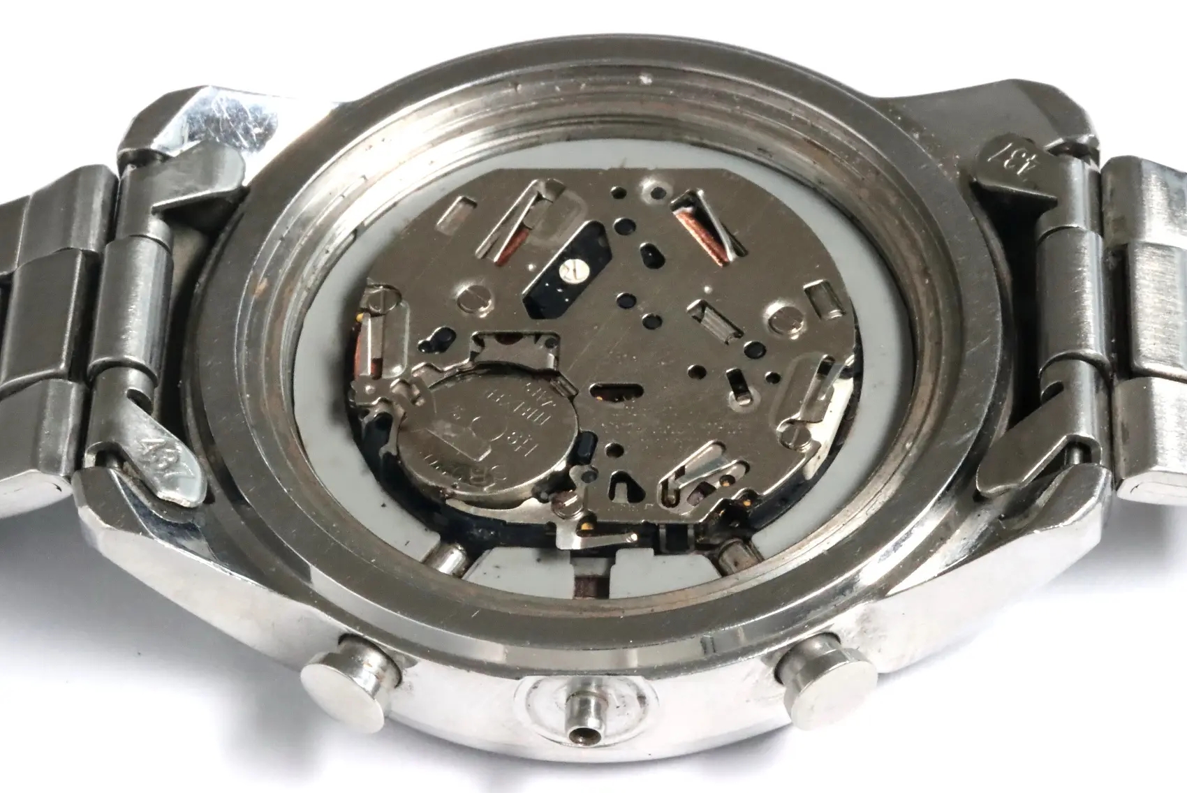 Seiko 7T94-0BW0 chronograph watch for parts restore