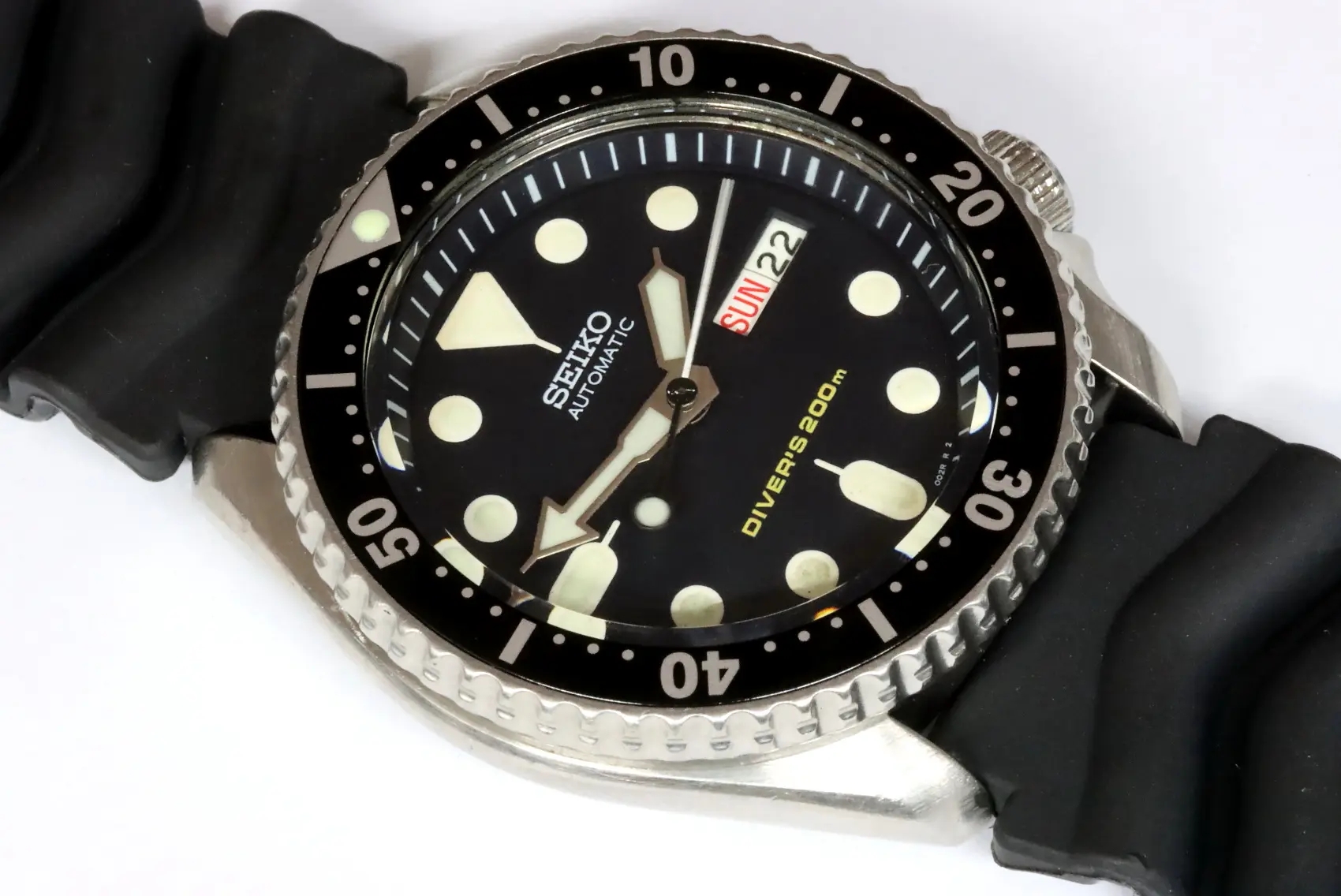 Seiko 7S26 0020 SKX007 diver s with nice patina dial