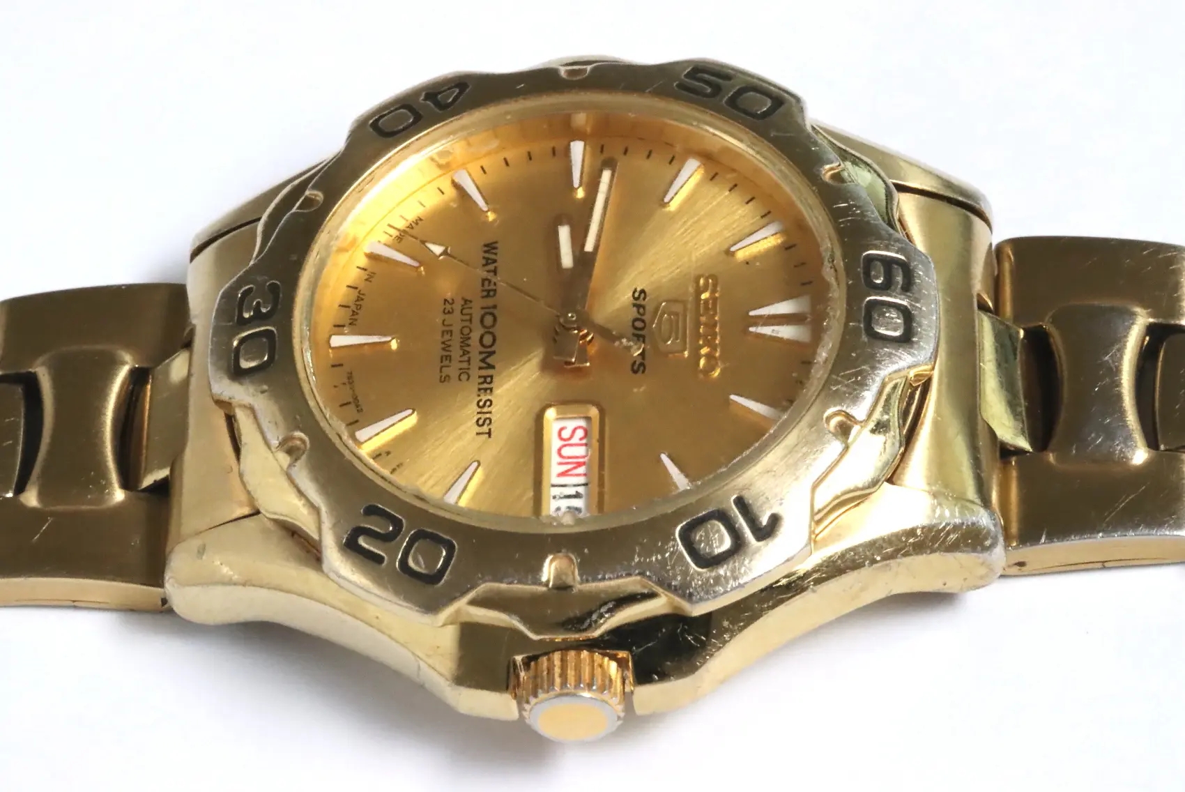 Seiko 7S36 automatic sports men's watch for spares restore
