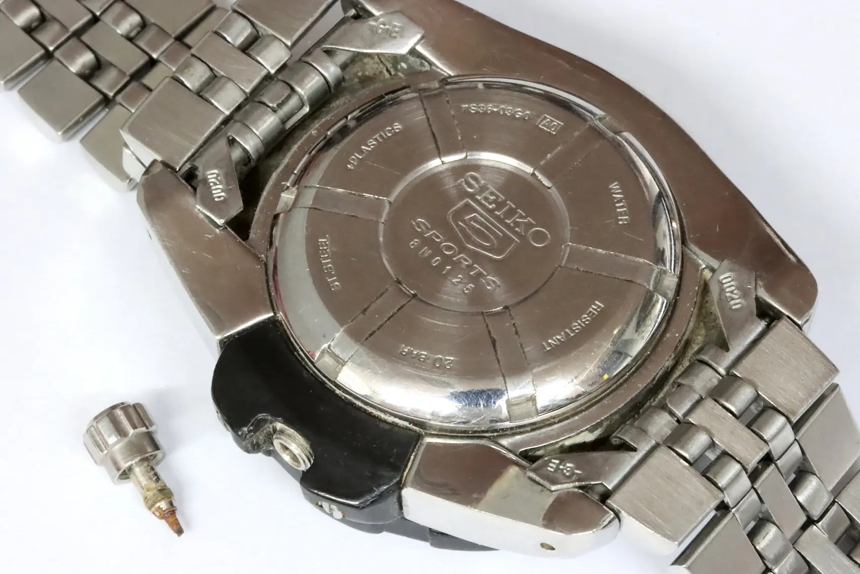 Seiko 7S36-03G0 sports men's watch for spares restore