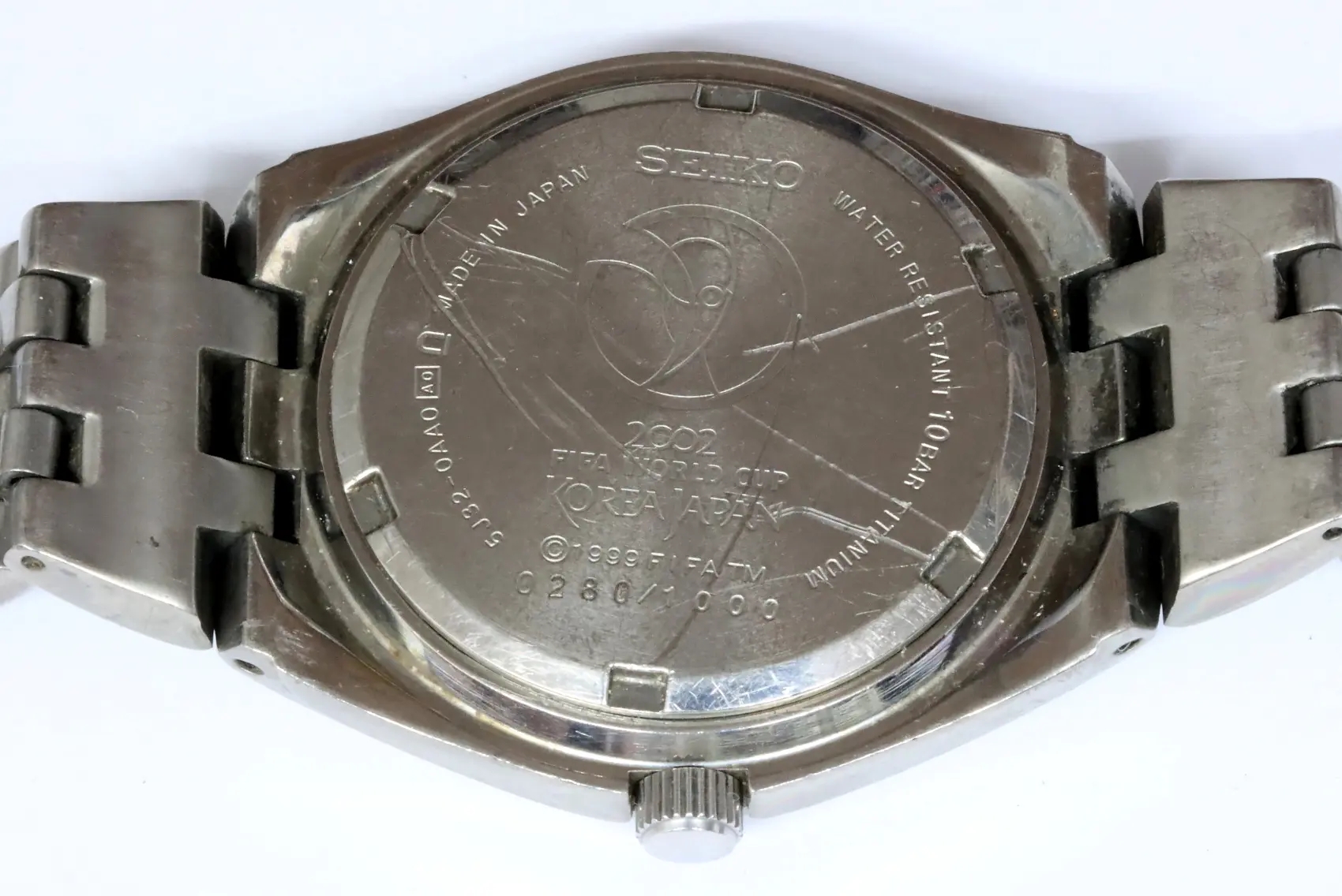 Seiko 2002 Fifa World Cup Korea Japan 5J23-0AA0 kinetic
