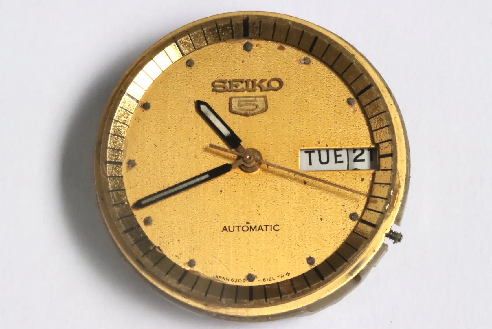 Seiko 6309A automatic movement for spares restore