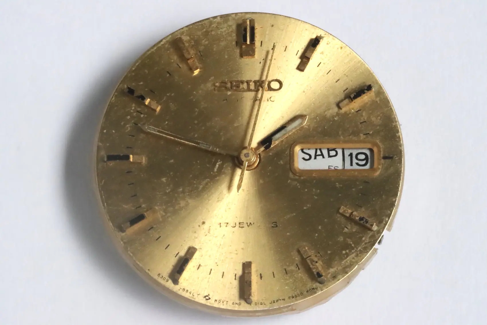 Seiko 6309A automatic movement for spares restore