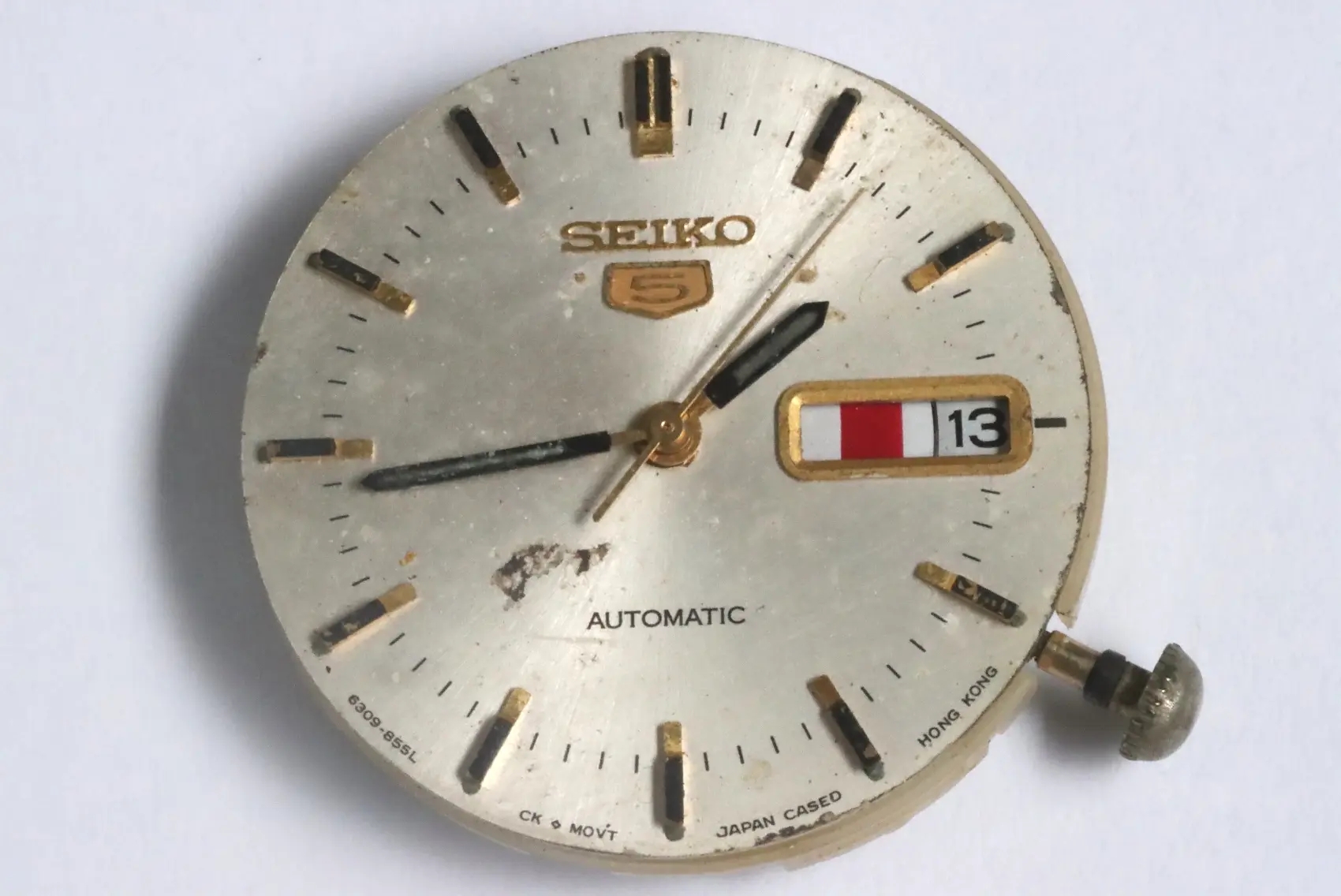 Seiko 6309A automatic movement for spares restore