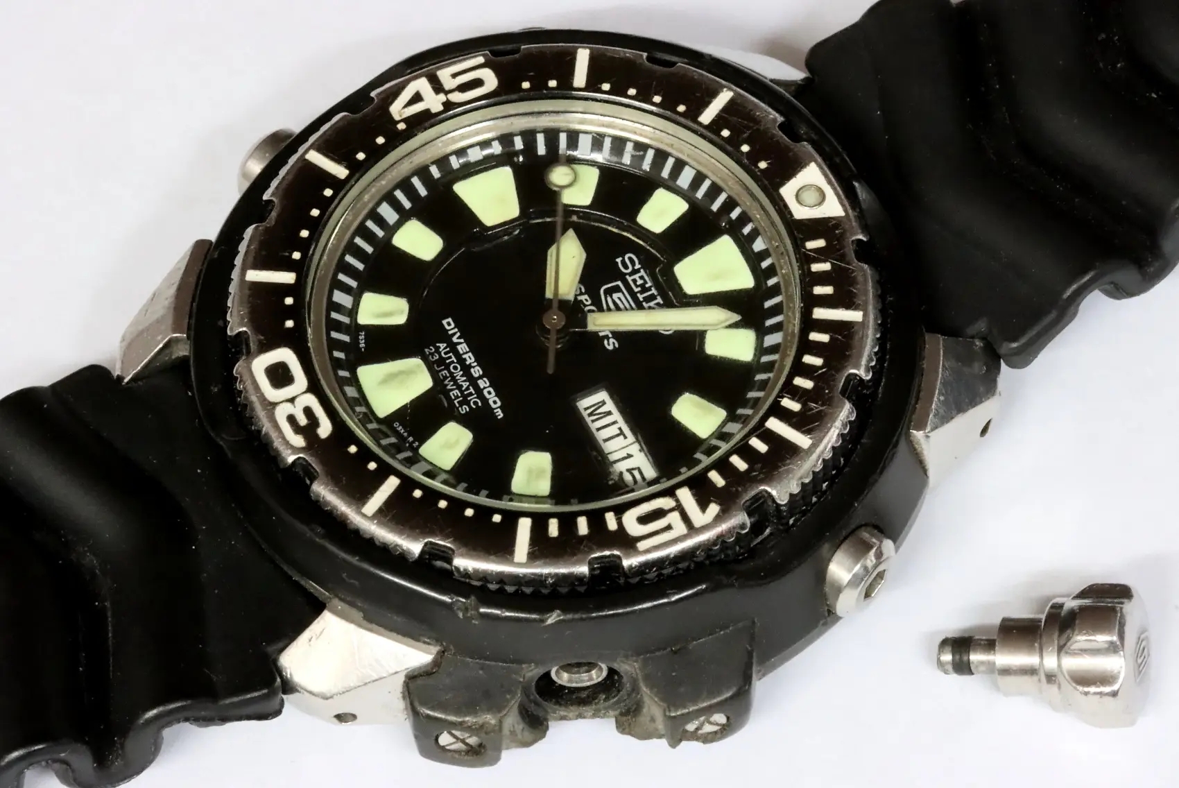 Seiko 7S36-02S0 Franken Monster divers watch for spares restore