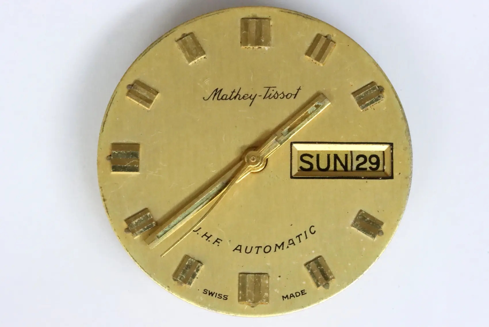 AS 2166 defective movement with Mathey-Tissot dial