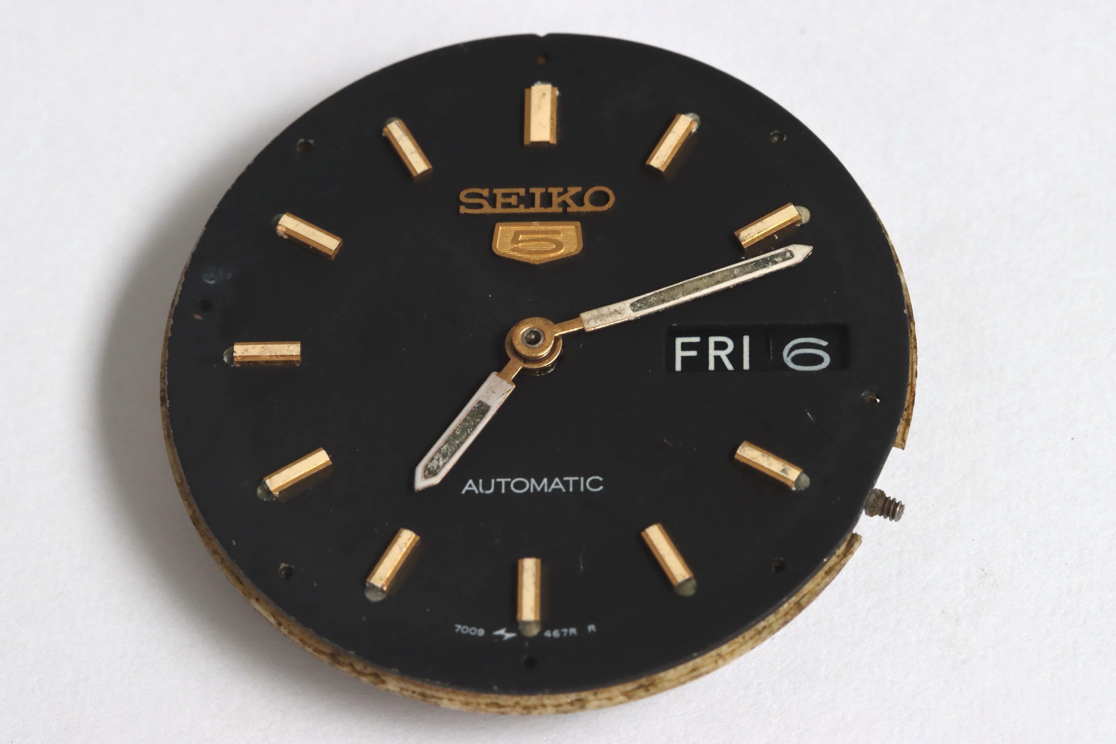 Seiko 7009A automatic movement for spares restore