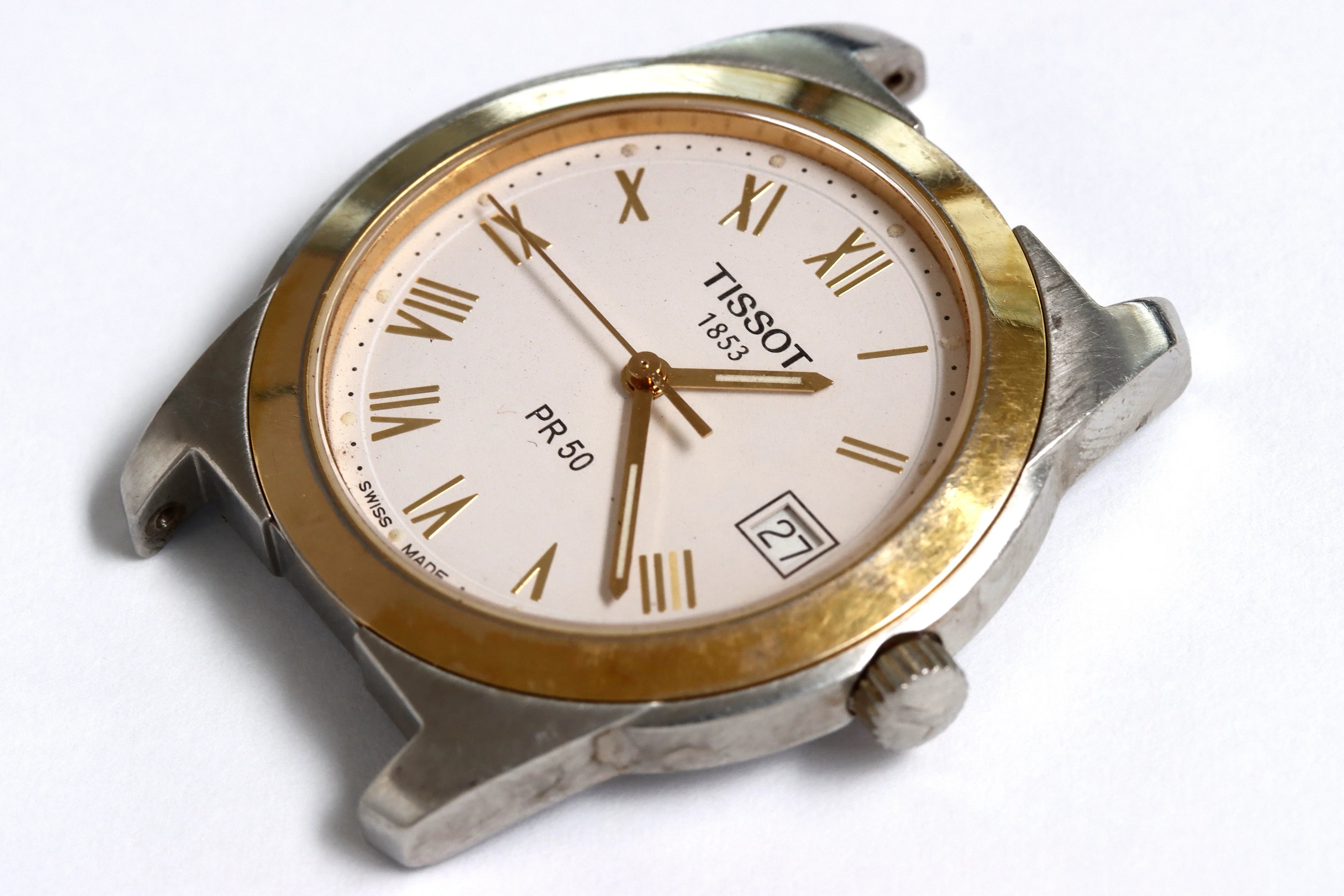 Tissot J376/476 defective mens quartz watch for spares restore