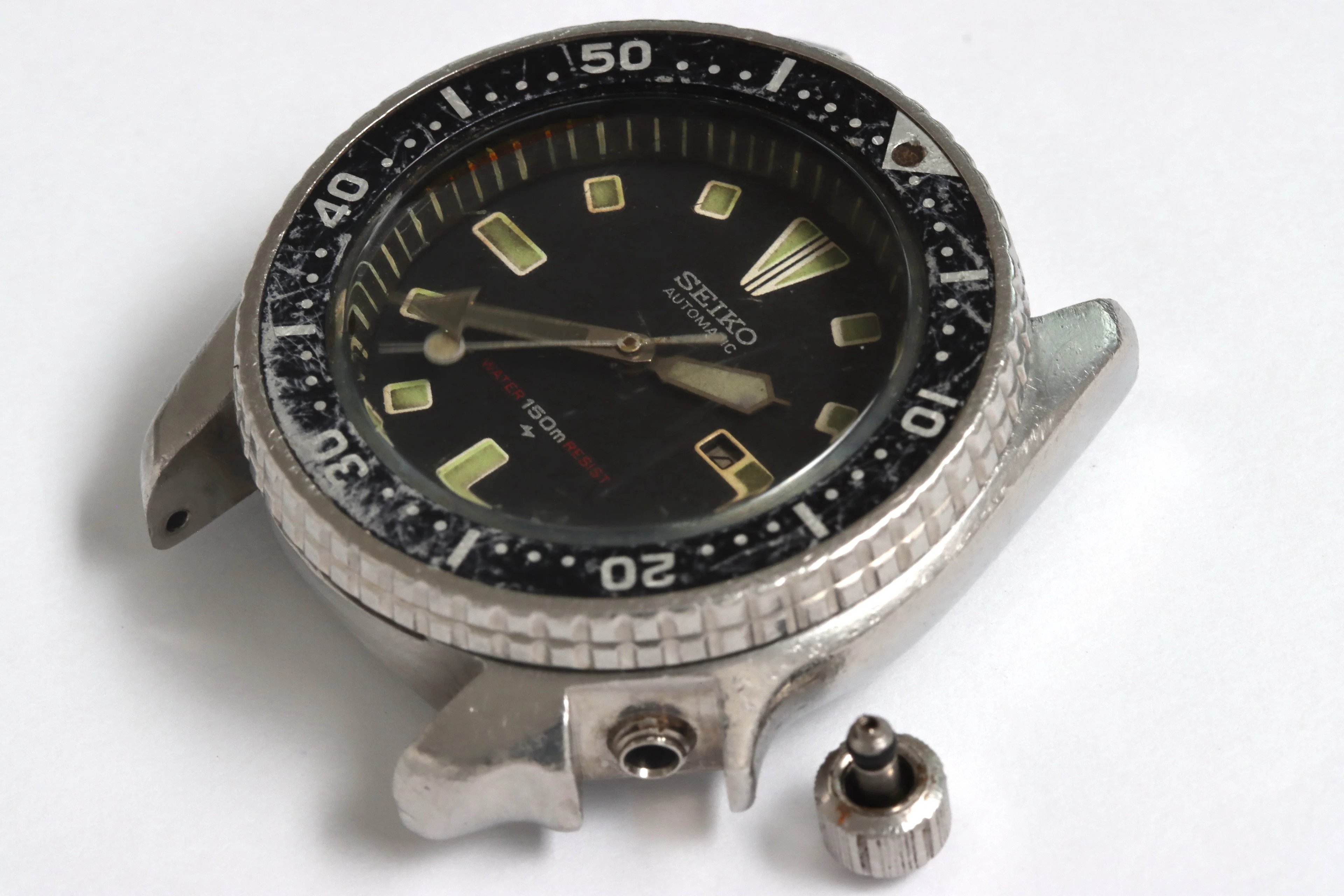 Seiko 4205-015K midsize diver's watch found as is and in poor condition