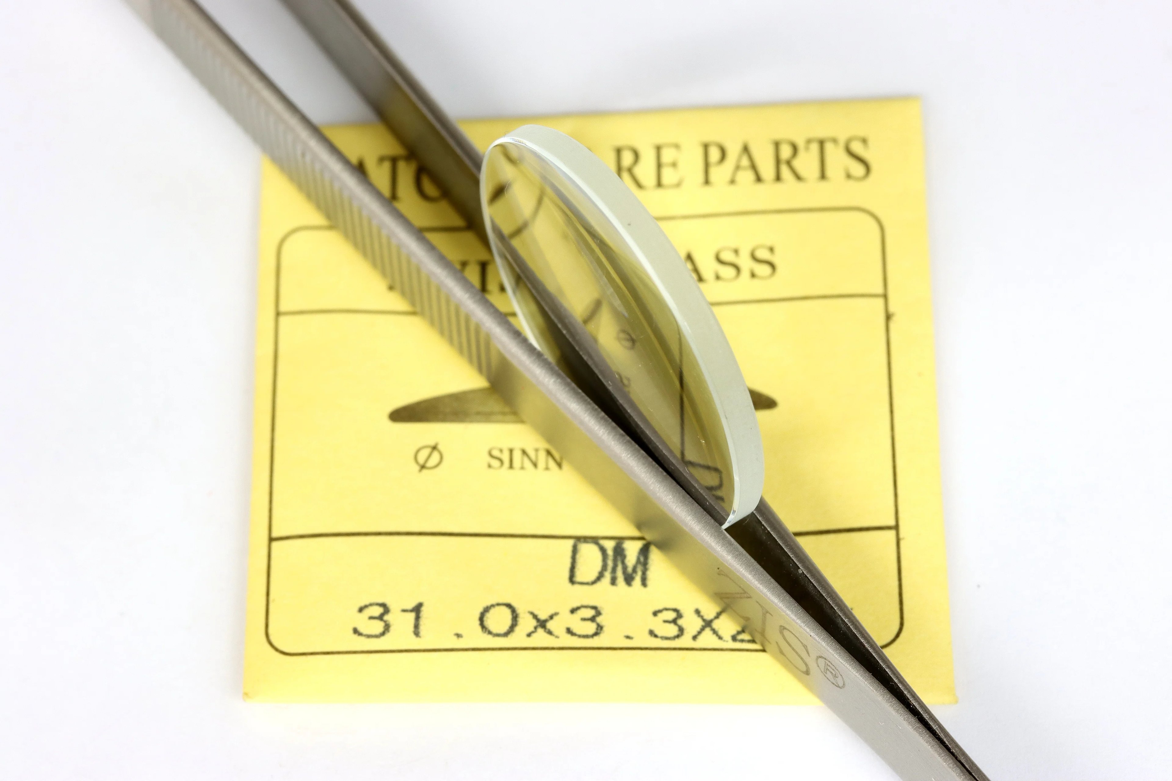 Watch crystal replacement 2.5mm thick Swiss glass single dome 31mm diameter