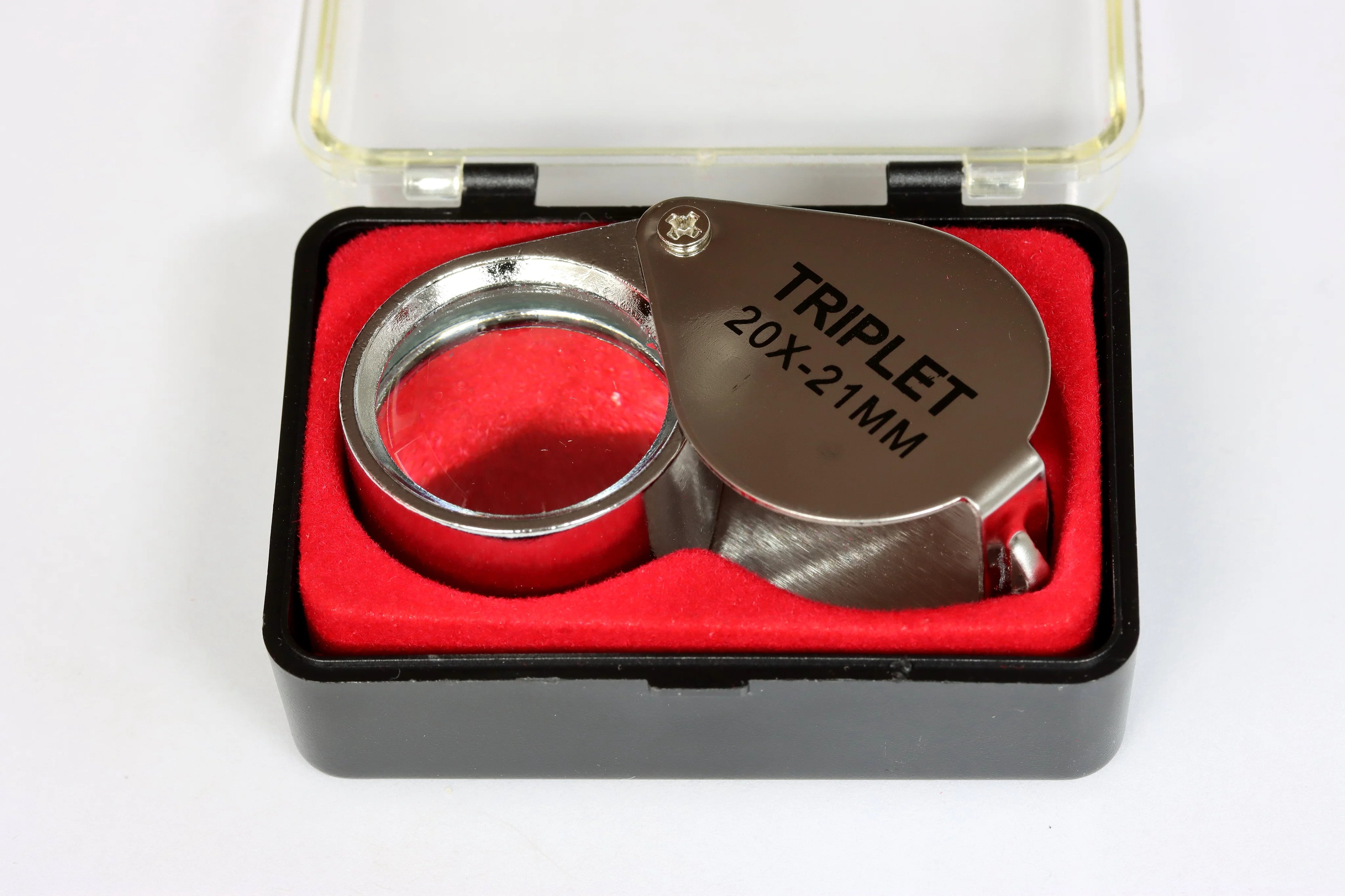 Triplet 20x folding steel magnifying mini eyel loop tool for watchmaker