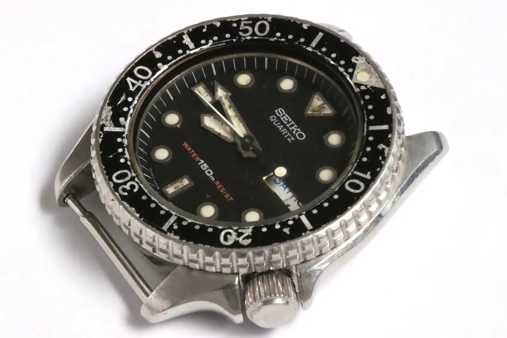 Seiko 6458-6000 unisex quartz diver's with rusty movement Seiko 6458-6000 unisex quartz diver's with rusty movement